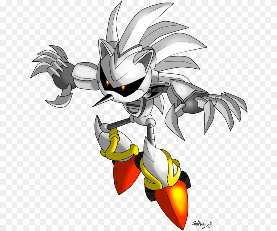 Silver Sonic Robot Silver The Hedgehog, Baby, Person, Publication, Book Png Image