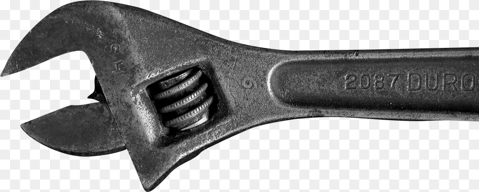 Silver Spanner Transparent Adjustable Spanner, Wrench, Blade, Knife, Weapon Png Image