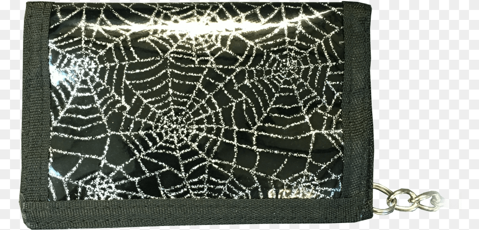 Silver Spider Web Wallet Spider Web, Accessories, Bag, Handbag, Blackboard Png Image