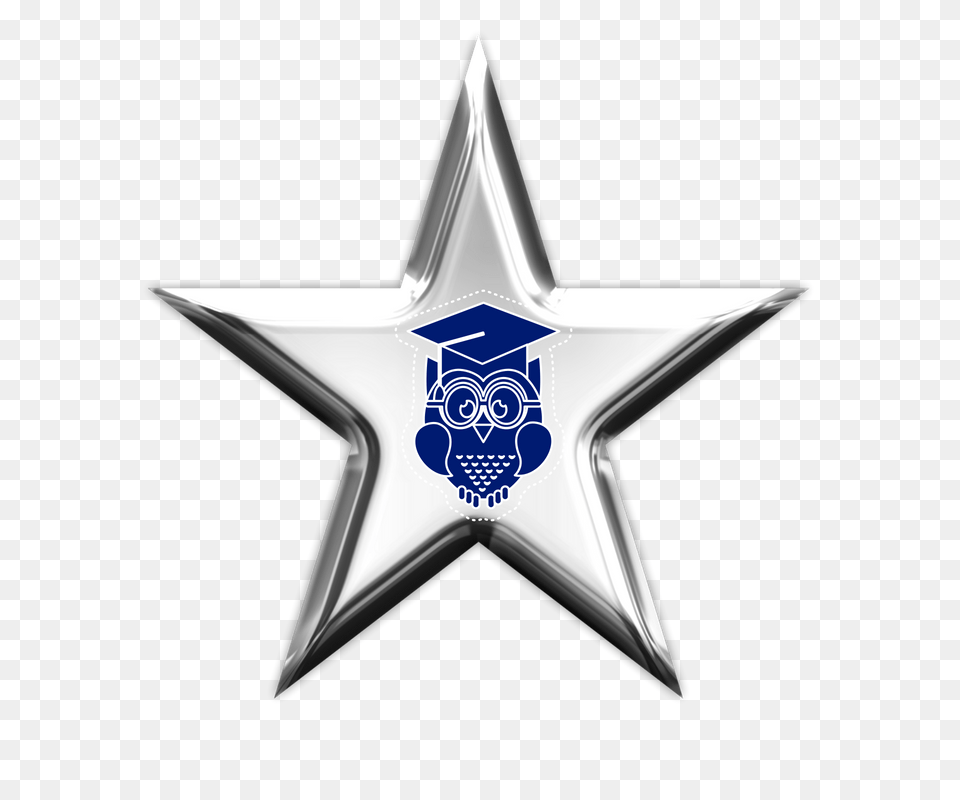 Silver Star, Symbol, Star Symbol, Aircraft, Airplane Free Png Download