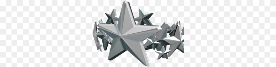 Silver Star Crown Roblox Silver King Of The Night, Symbol, Star Symbol Free Png