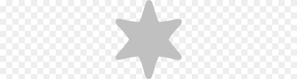 Silver Star Icon, Gray Free Png