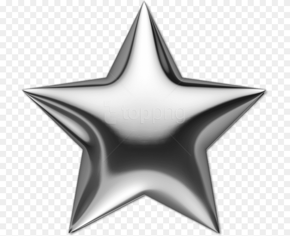 Silver Star Photos Play Silver Star Transparent Background, Star Symbol, Symbol, Aircraft, Airplane Png Image