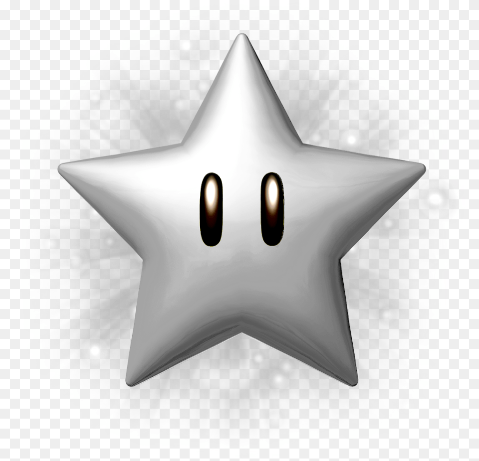 Silver Star Super Mario, Star Symbol, Symbol, Nature, Outdoors Free Png Download