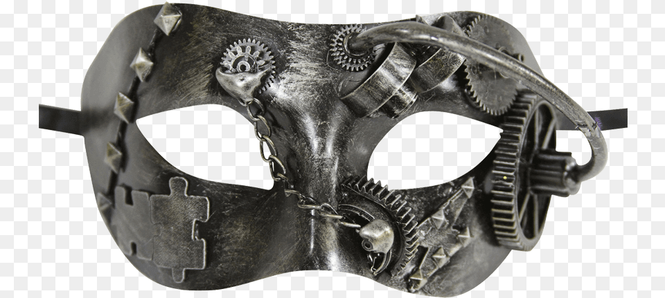 Silver Steampunk Masquerade Mask Masquerade Masks Steampunk, Accessories, Buckle Png Image