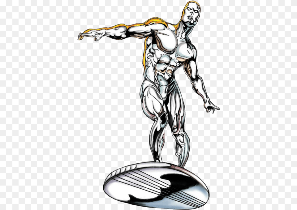 Silver Surfer, Art, Face, Head, Person Free Png Download