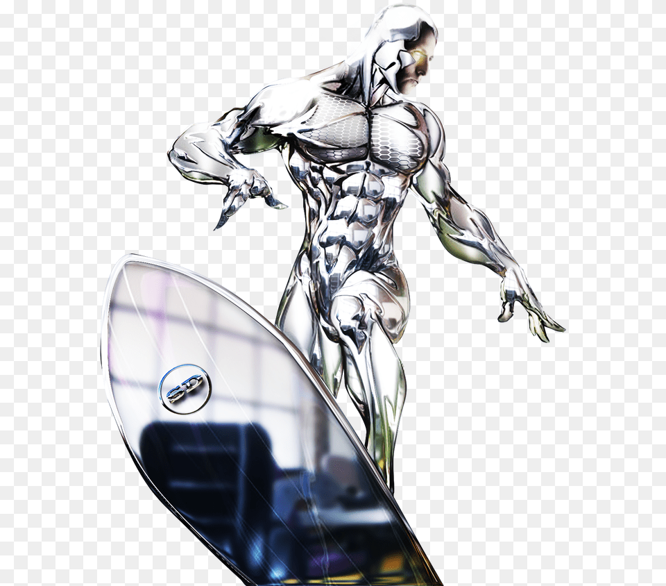 Silver Surfer Silver Surfer Transparent, Adult, Female, Person, Woman Free Png Download