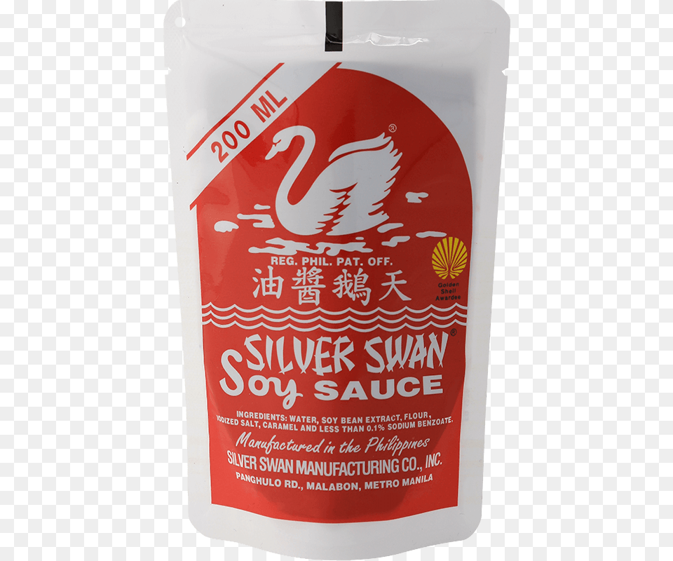 Silver Swan Soy Sauce 200ml Silver Swan Soy Sauce, Advertisement, Can, Tin Free Transparent Png