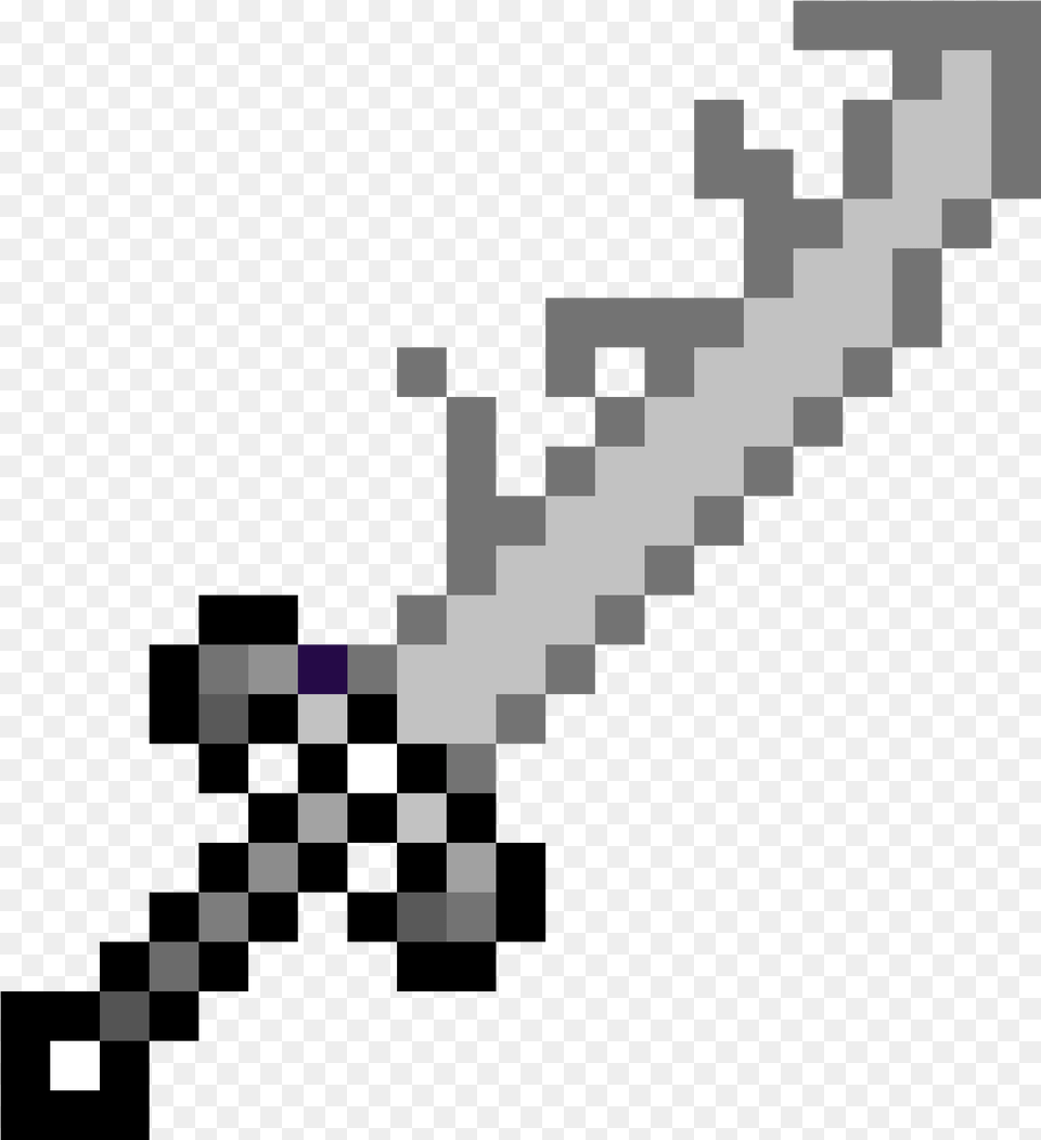 Silver Sword Minecraft Sword Svg, Weapon Free Png