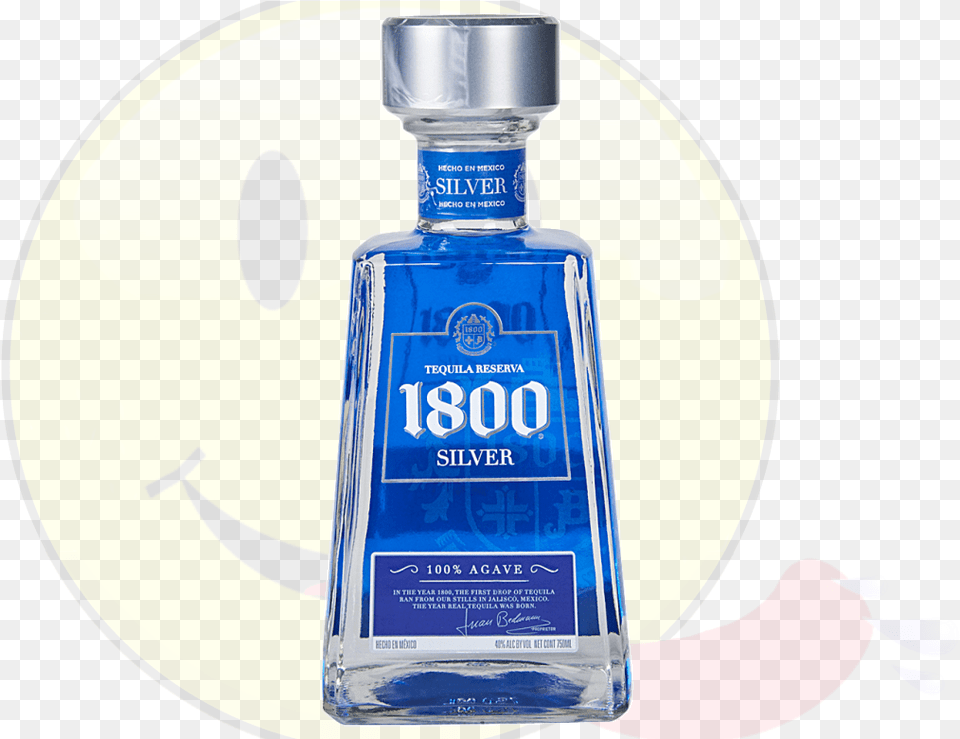 Silver Tequila 1800 Silver X 750 Ml, Alcohol, Beverage, Liquor, Bottle Free Png