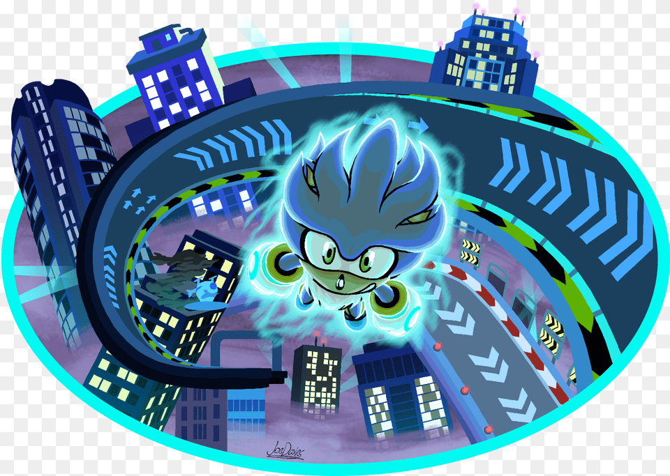 Silver The Hedgehog From The Sonic The Hedgehog Game Silver, City, Baby, Person Free Png