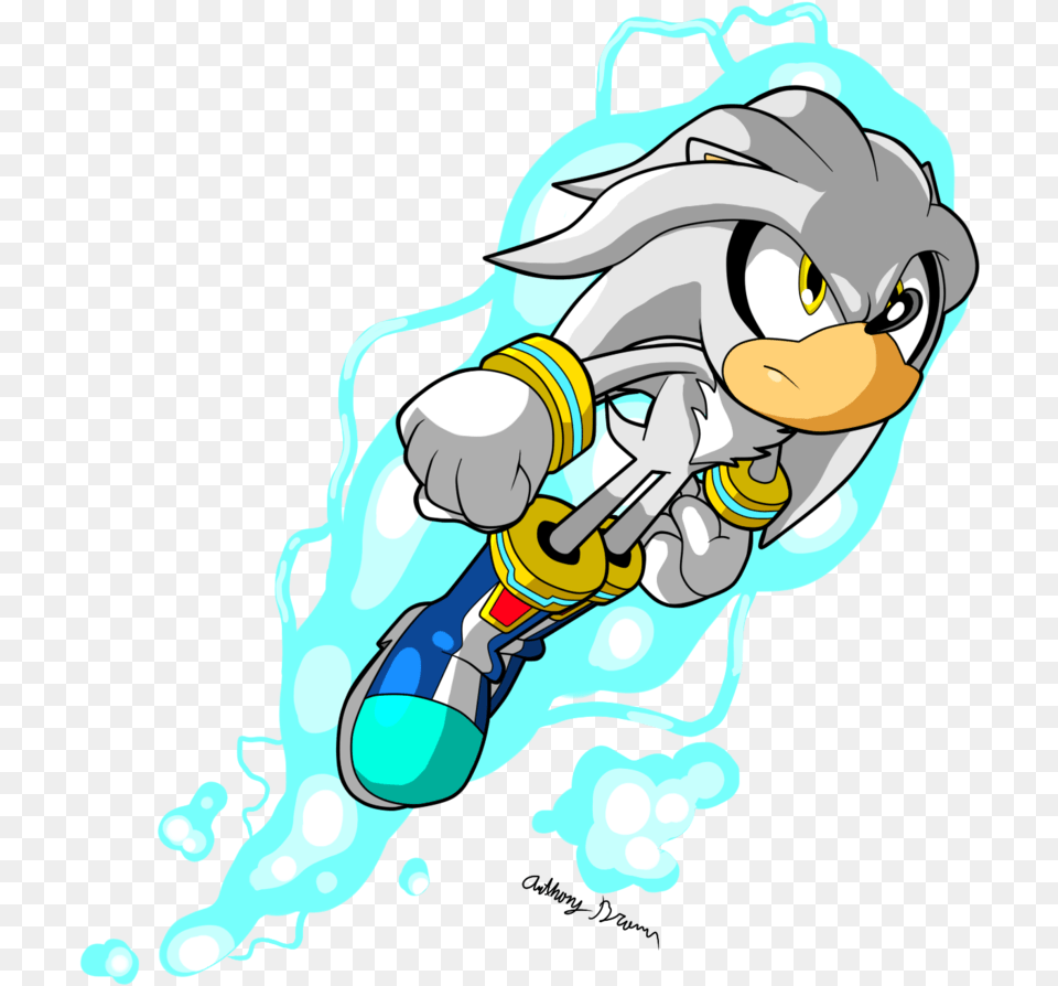 Silver The Hedgehog Images Silver Hd Wallpaper And Silver The Hedgehog Flying, Art, Baby, Person, Water Free Transparent Png
