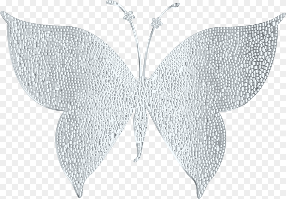 Silver Tiled Butterfly Silver Butterfly, Accessories, Chandelier, Lamp, Formal Wear Png Image