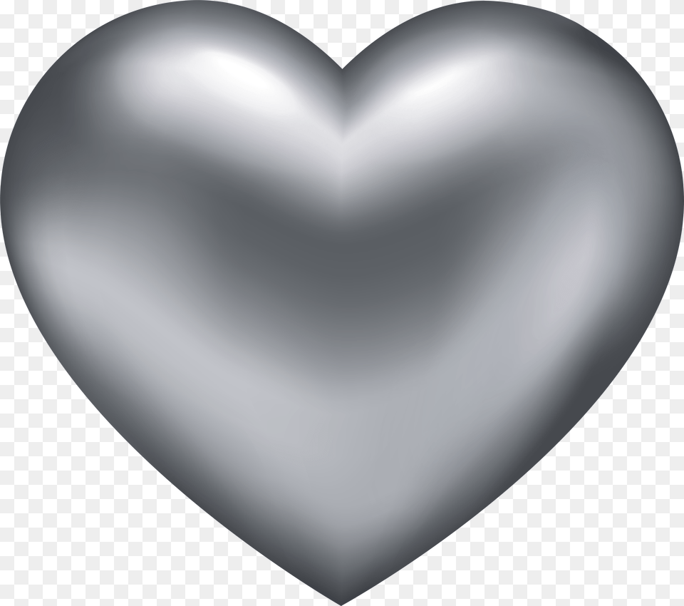 Silver Transparent Clip, Heart, Astronomy, Moon, Nature Free Png