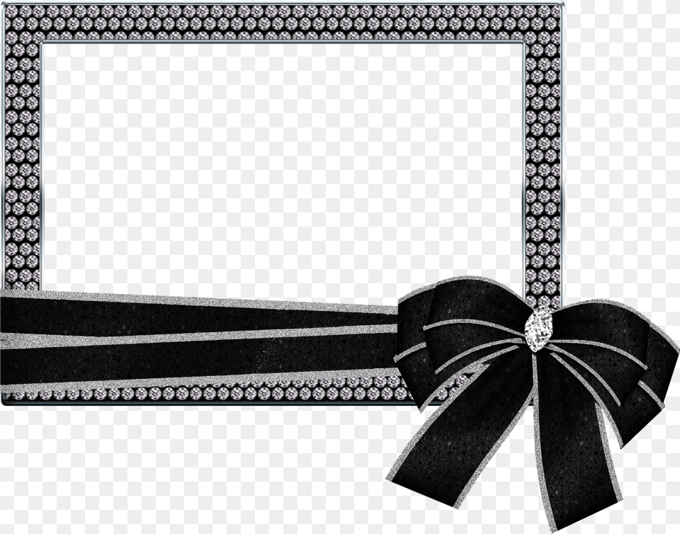 Silver Transparent Photo Black And Silver Frame Png