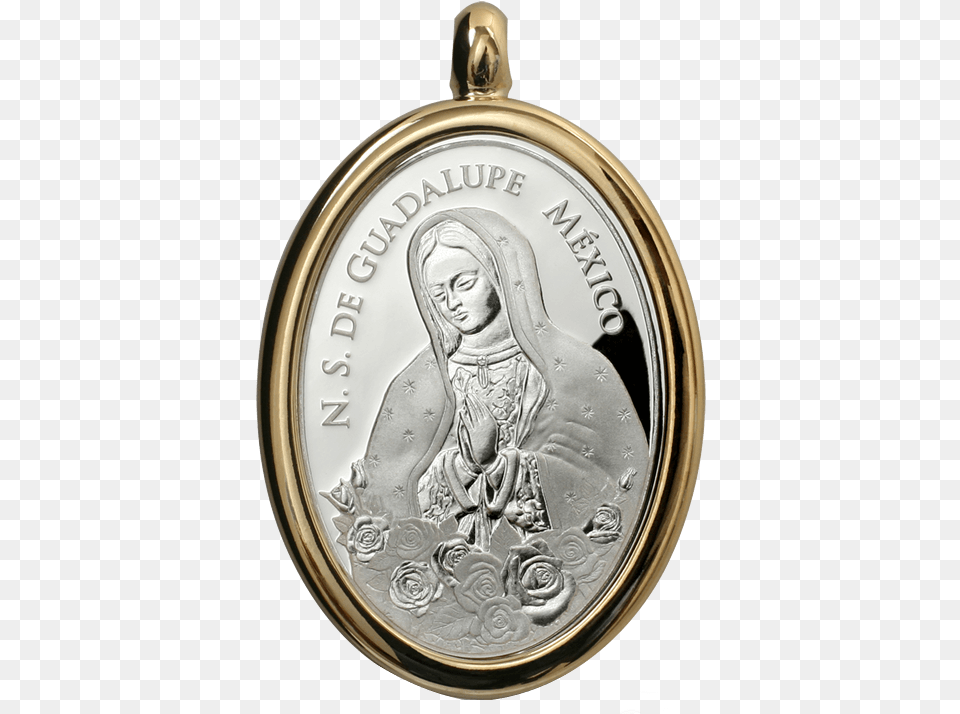 Silver Virgin Mary Medal Dije De La Virgen De Guadalupe, Accessories, Jewelry, Locket, Pendant Png