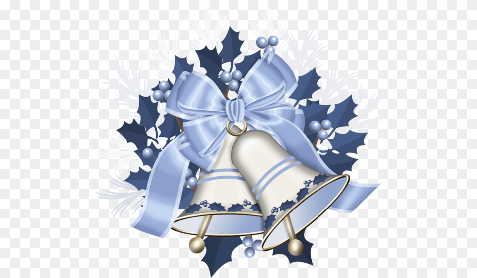 Silver Wedding Bells Blue Christmas Bell, Chandelier, Lamp Free Transparent Png