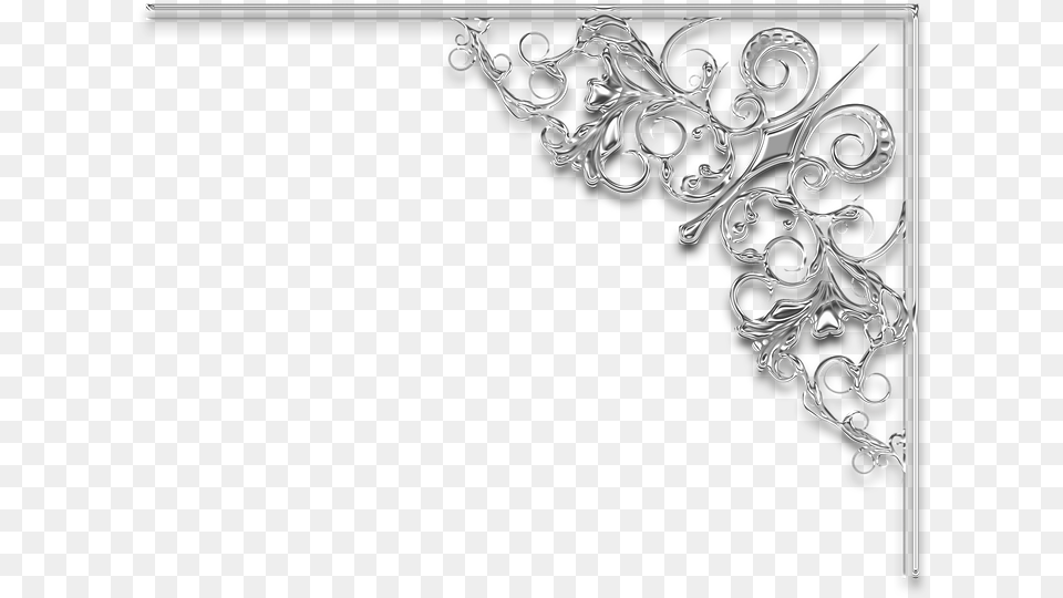 Silver Wedding Frame, Accessories, Art, Floral Design, Graphics Free Transparent Png