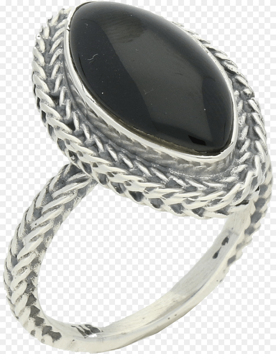 Silver Whitby Jet Marquise Foxtail Ring Silver Whitby, Accessories, Jewelry, Gemstone Png Image