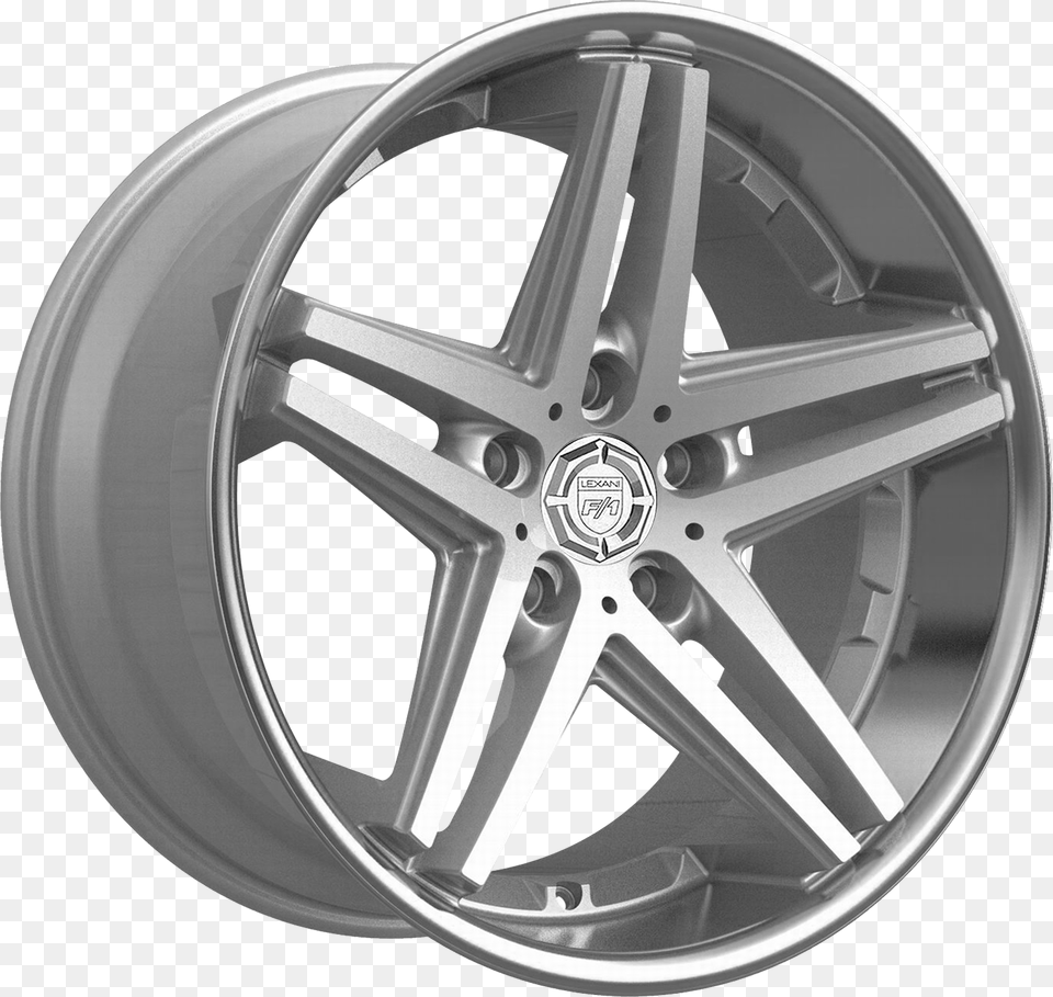 Silver With Stainless Lip Lexani Wheels Ekko, Alloy Wheel, Car, Car Wheel, Machine Free Png Download