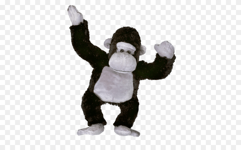 Silverback Gorilla All In Fun, Plush, Toy, Teddy Bear Png Image