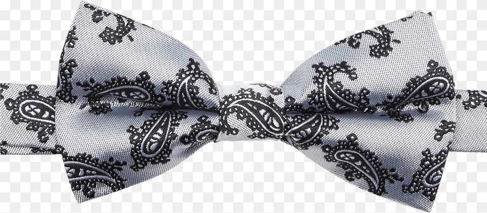 Silverblack Eclipse Bowtie Paisley, Accessories, Formal Wear, Pattern, Tie Png Image
