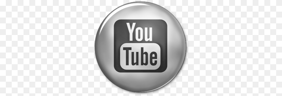Silverbutton Youtube Youtube Logo Black, Sphere, Badge, Symbol, Disk Png
