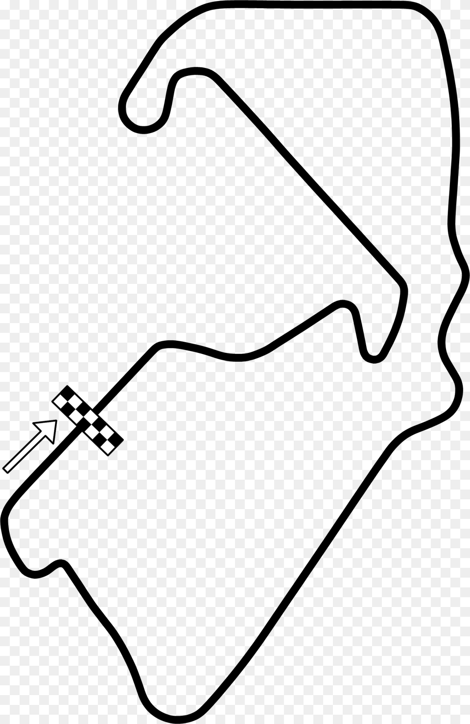 Silverstone Circuit Layout, Stencil Free Png Download