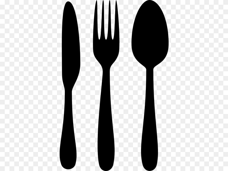 Silverware 960 720 Knife Fork Spoon Clipart, Gray Png