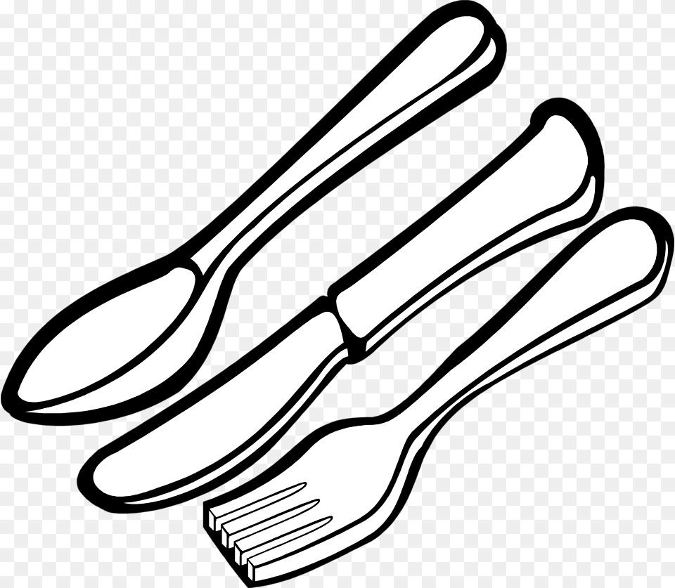 Silverware Stock Photo Utensils Clipart Black And White, Cutlery, Fork, Spoon, Blade Free Png