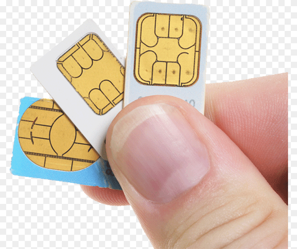 Sim Cards On Hand Image Sim Card In Hand, Body Part, Finger, Person, Electronics Free Transparent Png