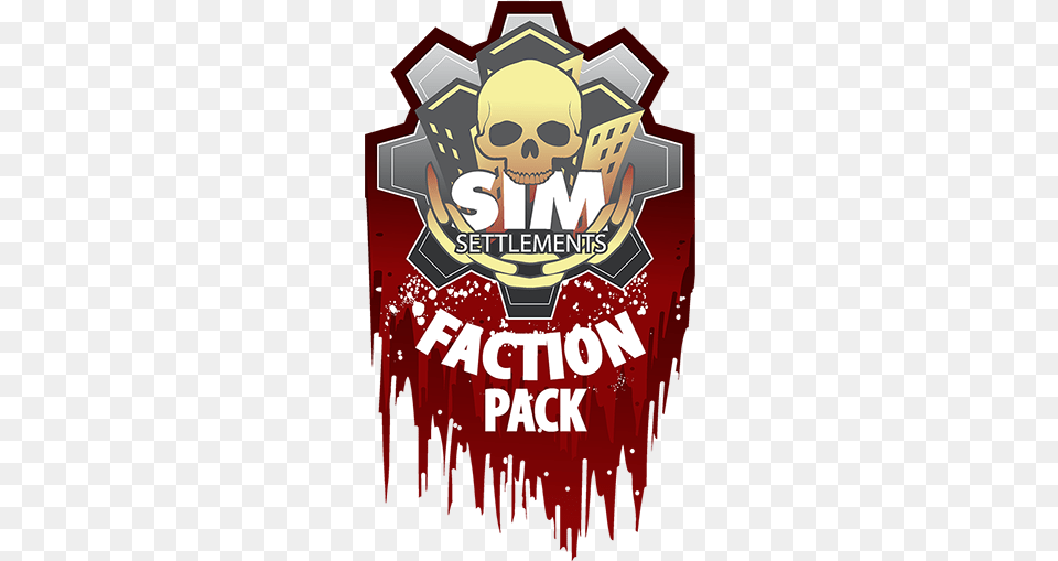 Sim Settlements Conqueror Faction Pack Language, Logo, Advertisement, Poster, Emblem Png Image