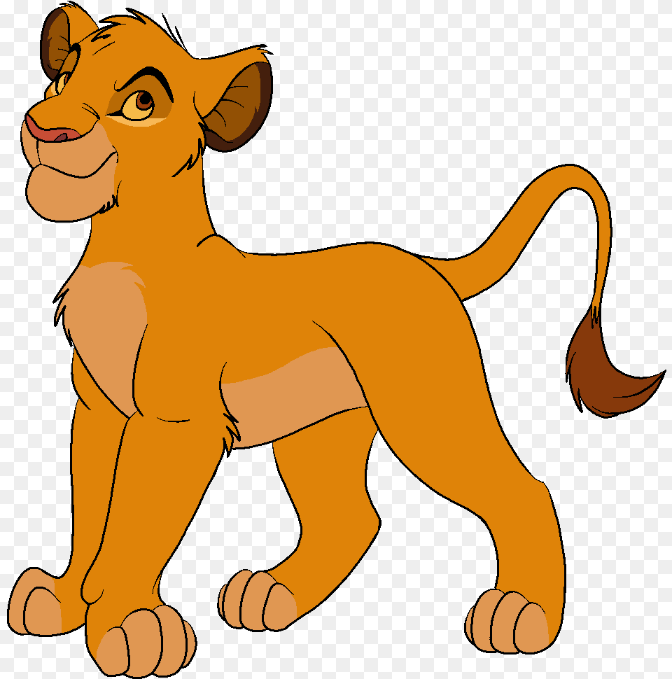 Simba Looking For Critique Simba Cartoon, Animal, Lion, Mammal, Wildlife Free Png