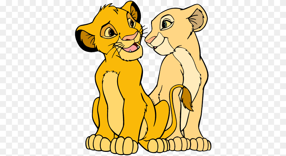 Simba Nala2 Baby Simba And Nala, Animal, Lion, Mammal, Wildlife Free Png