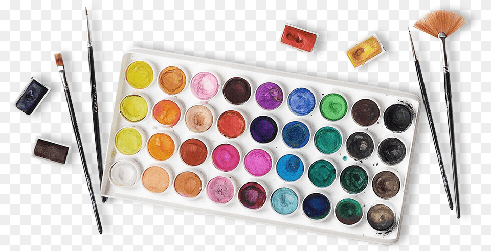 Simbalion Watercolor Artworks, Paint Container, Palette, Medication, Pill Png Image
