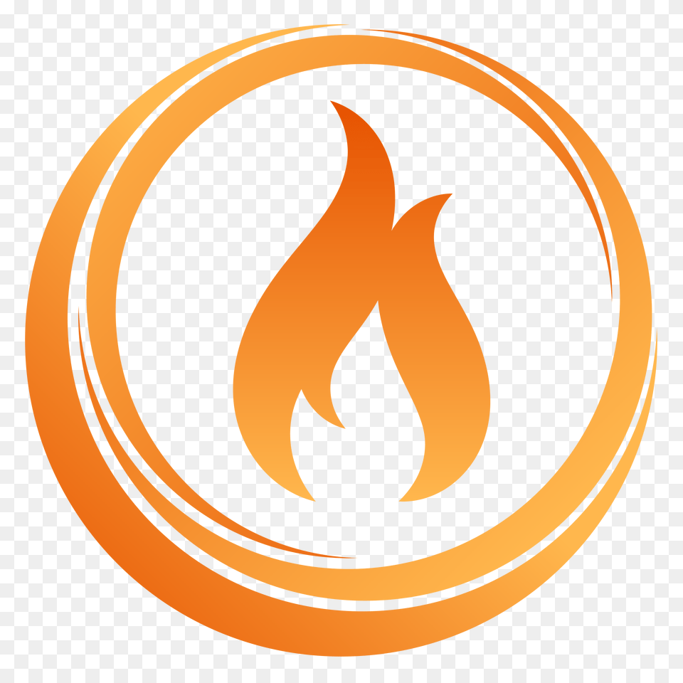 Simbolo De Fuego Transparent Fire Element Symbol, Logo, Flame, Disk Png Image