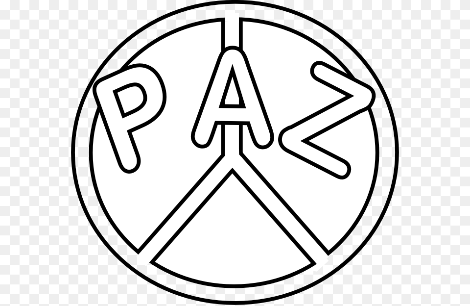 Simbolo De La Paz Colorear, Emblem, Symbol, Disk Png Image