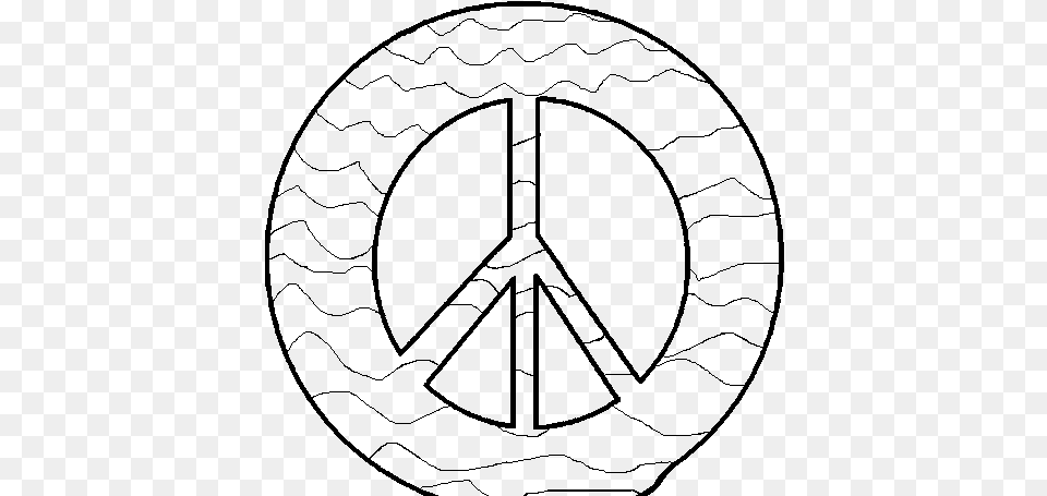 Simbolo Della Pace Da Colorare, Gray Png Image