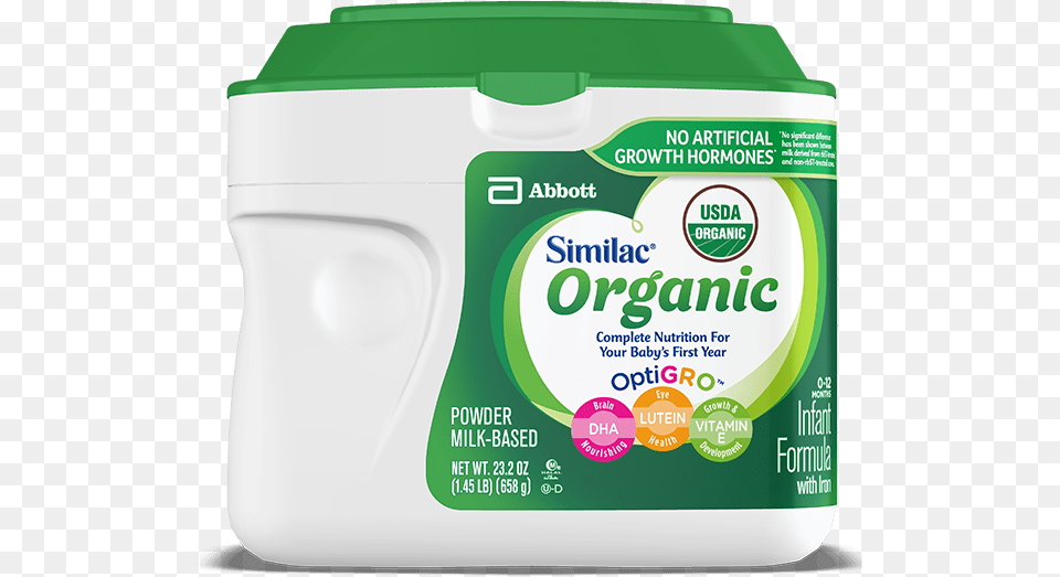 Similac Certified Usda Organic Standard Formula Product Similac Organic Formula, Dessert, Food, Yogurt, Can Free Transparent Png