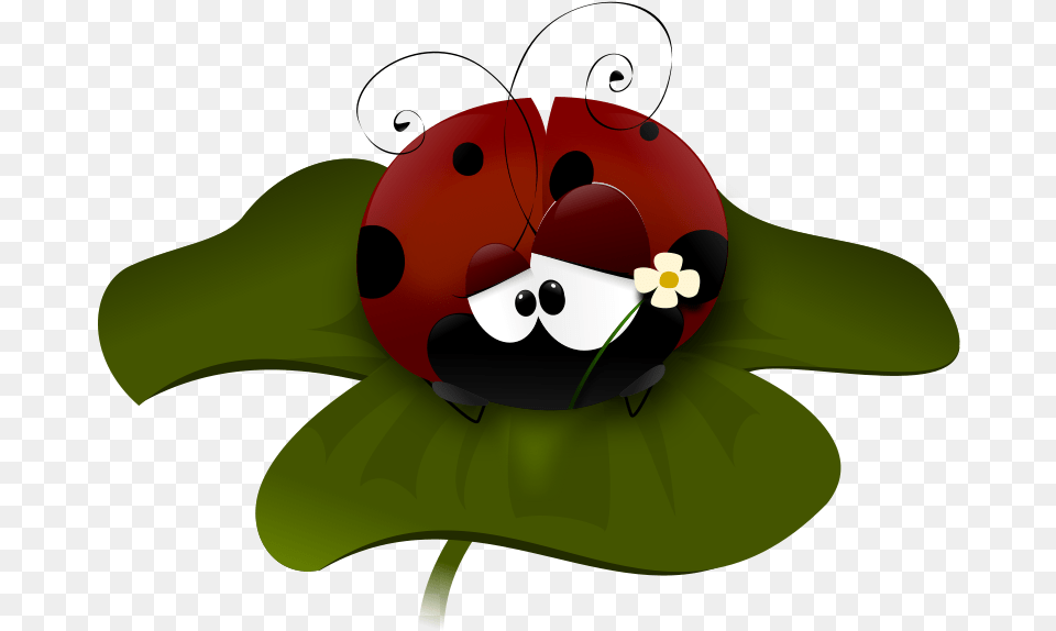 Similar Clip Art Cartoon Flying Clip Art Ladybug, Leaf, Plant, Green, Flower Png Image