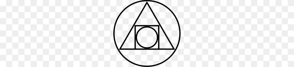 Similarities Between Philosophers Stone And Deathly Hallows Logo, Gray Free Png Download
