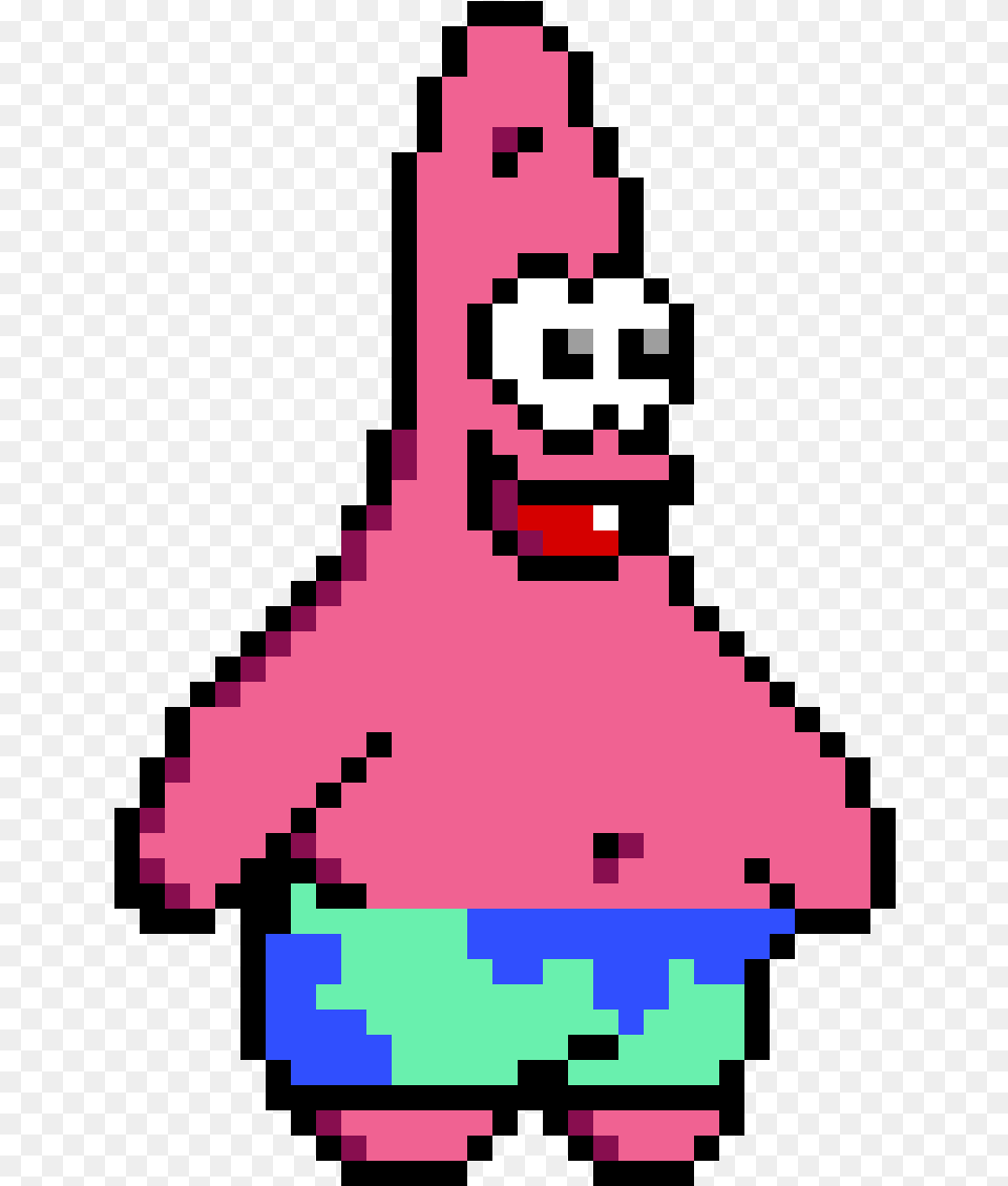 Similiar Patrick Star Pixel Art Keywords Minecraft Pixel Art Patrick, Qr Code Png Image