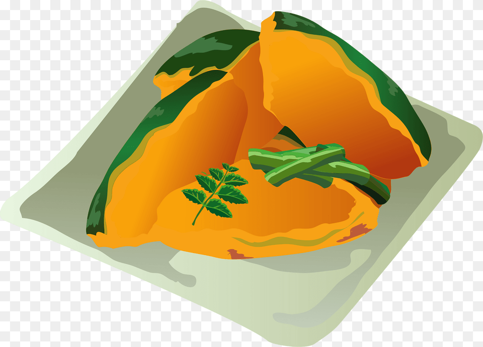 Simmered Japanese Pumpkin Food Clipart, Meal, Lunch, Dish, Produce Png Image
