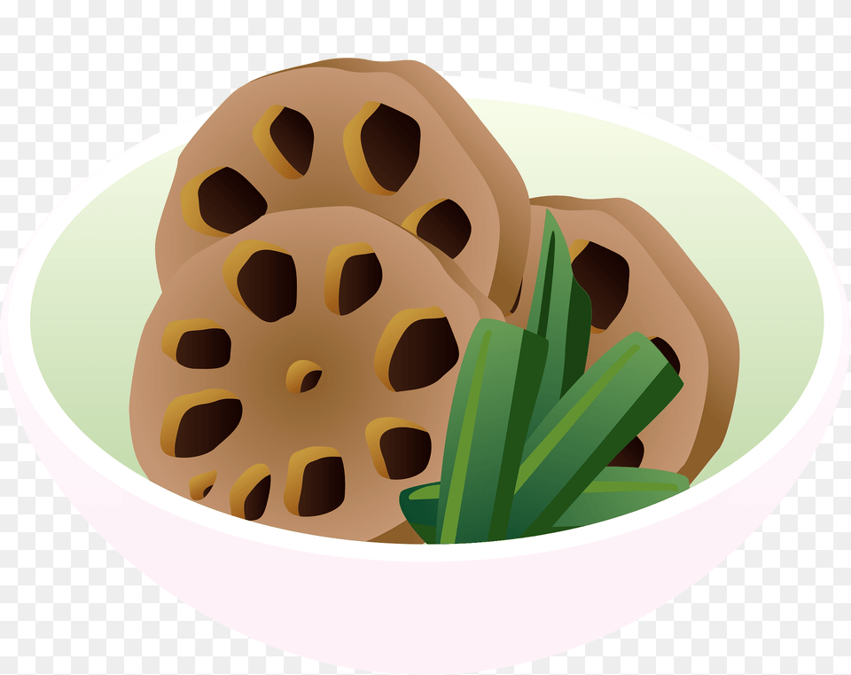 Simmered Lotus Root Food Clipart, Meal, Sweets, Lunch, Dish Png Image
