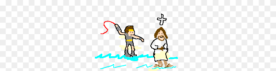 Simon Belmont And Jesus Walk Over Water Drawing, Baby, Person, Art, Face Png