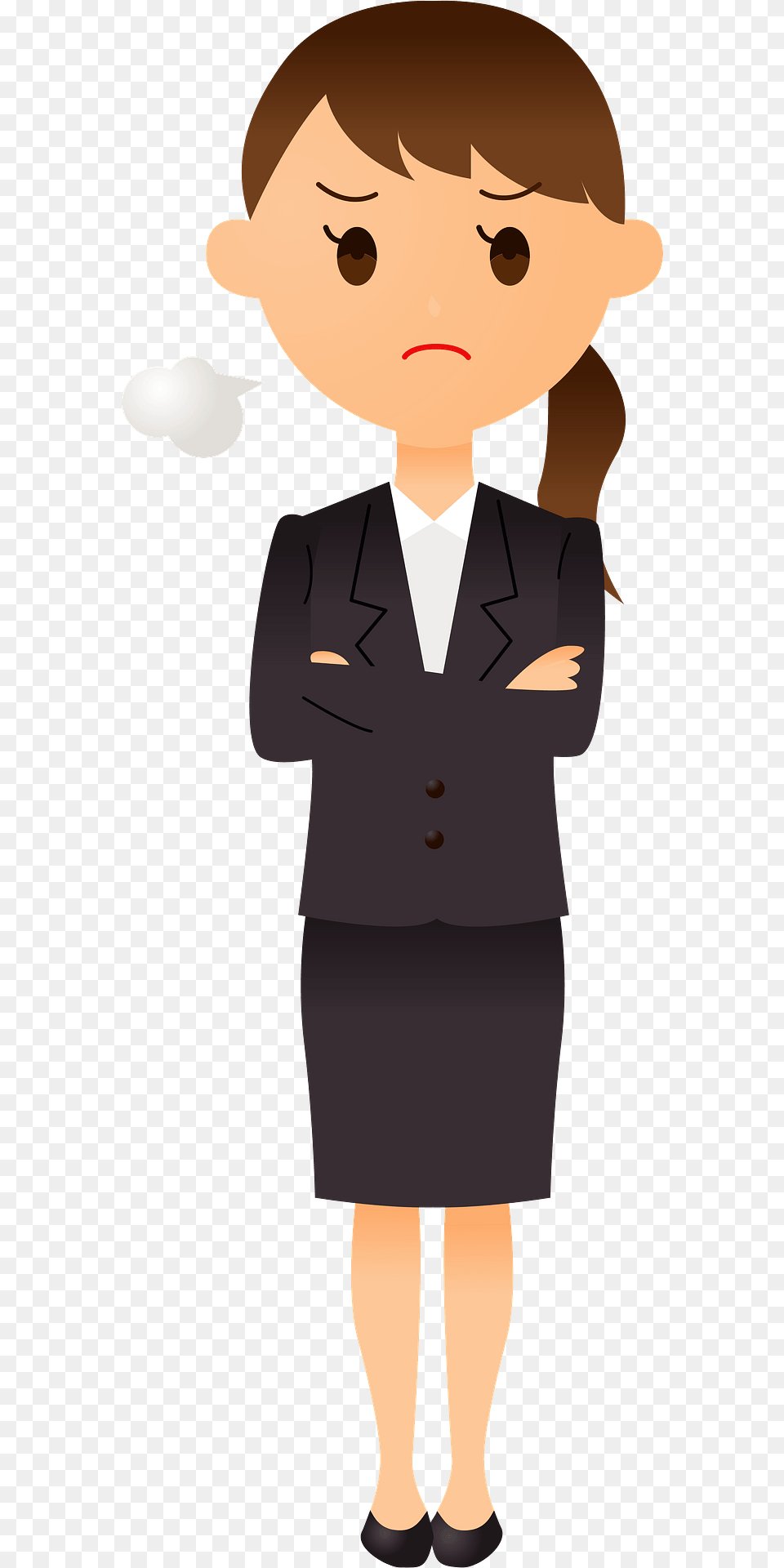 Simone Businesswoman Is Angry Clipart, Clothing, Formal Wear, Suit, Person Free Png