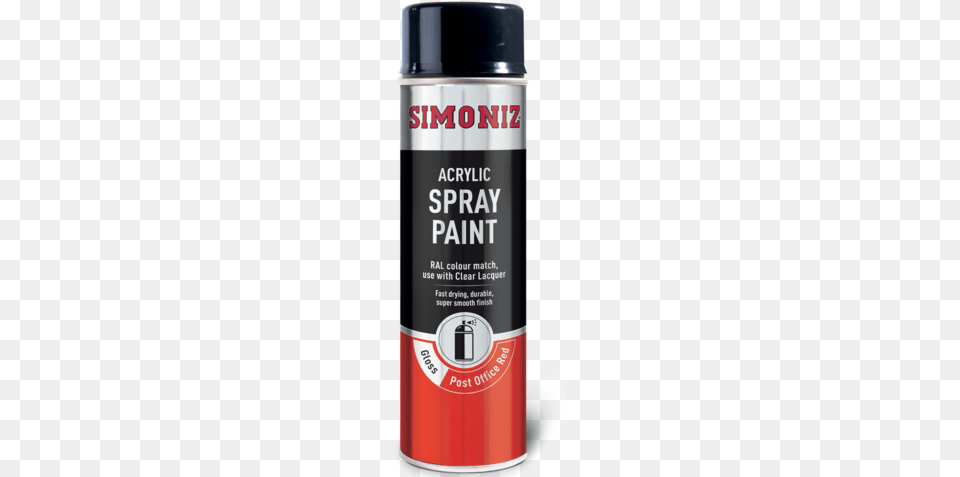 Simoniz Post Office Red Gloss Acrylic Spray Paint 500ml Simoniz Silver Vht Spray Paint, Tin, Can, Spray Can, Bottle Free Transparent Png