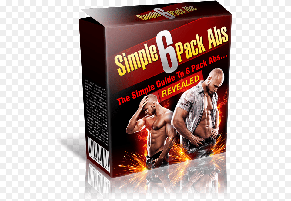 Simple 6 Pack Abs Rectus Abdominis Muscle, Advertisement, Poster, Adult, Male Free Transparent Png