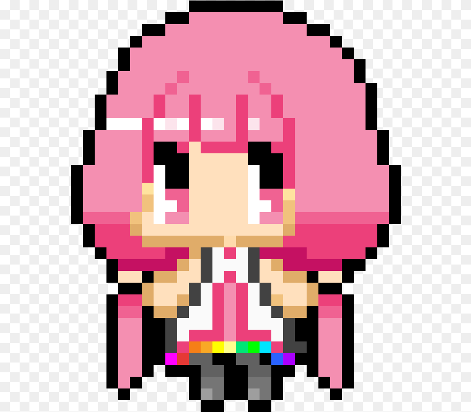 Simple Anime Pixel Art Clipart Simple Pixel Art Girl, Pinata, Toy Png