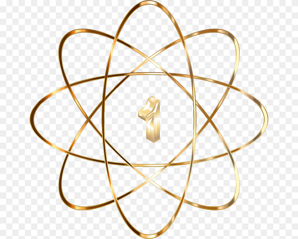 Simple Atom Download, Accessories, Cross, Symbol, Gold Png Image